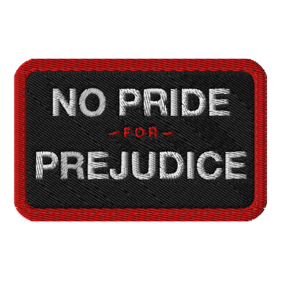 No Pride for Prejudice Klett-Patch rechteckig – 161.sharp
