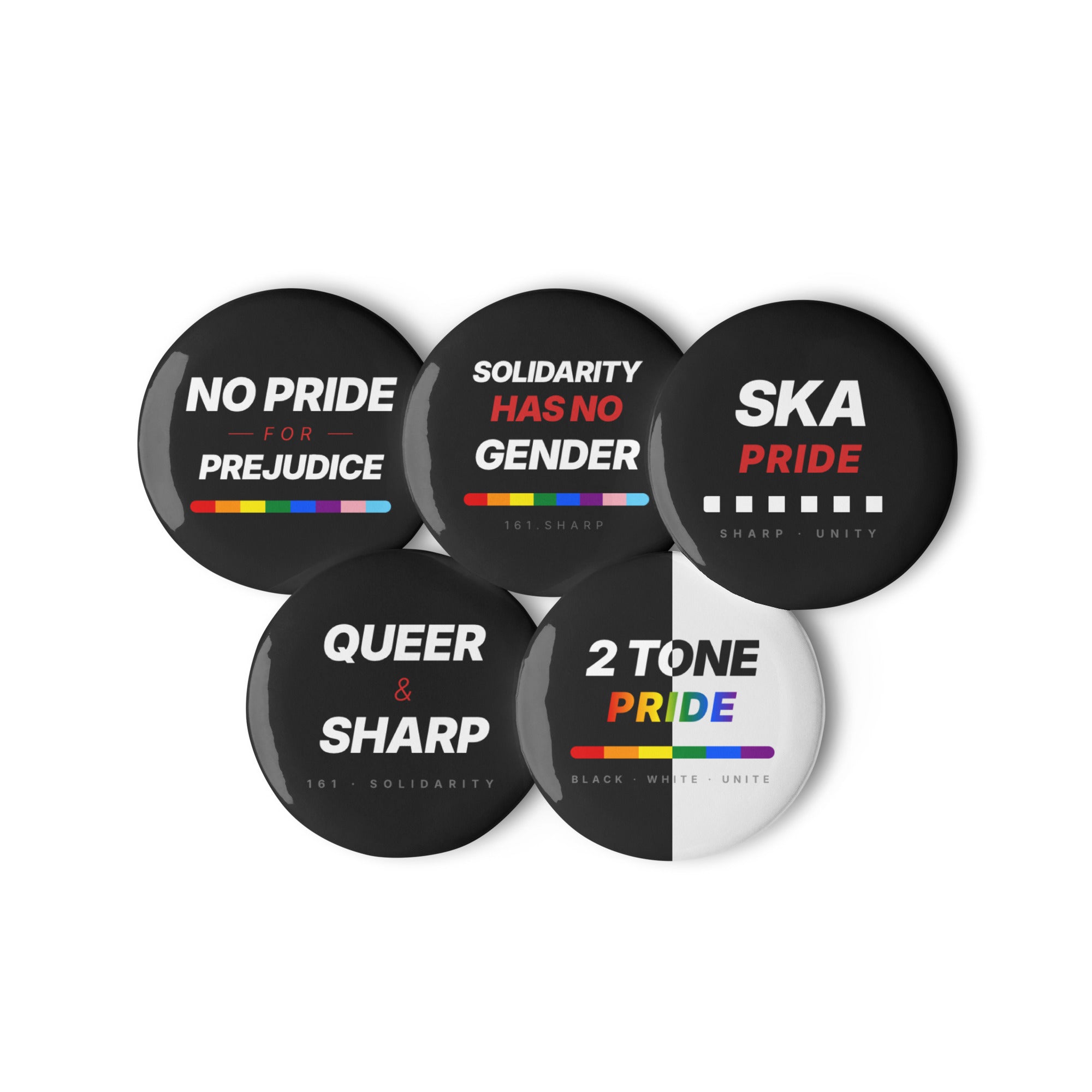 Pride Button-Set — Rueckseite mit Anstecknadel