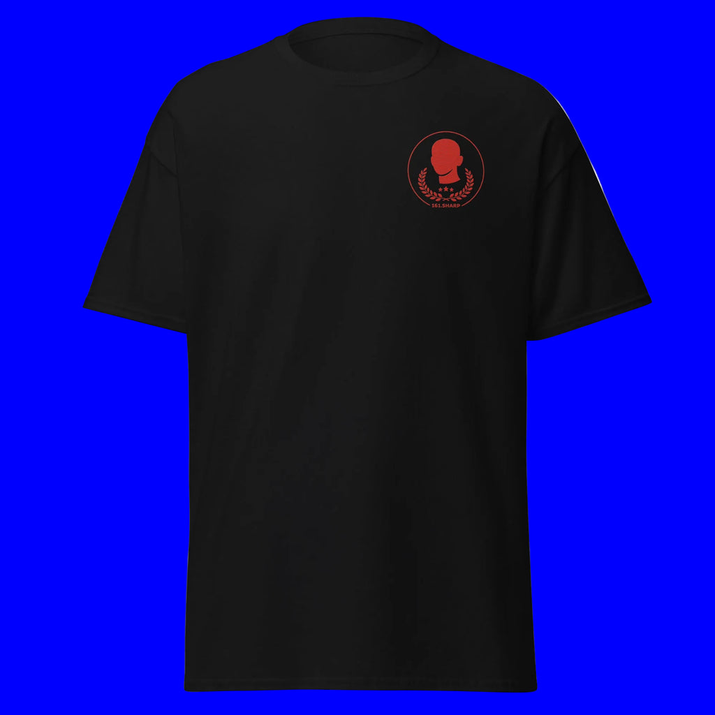 Klassisches Unisex-Shirt Basic – getragen – 161.sharp