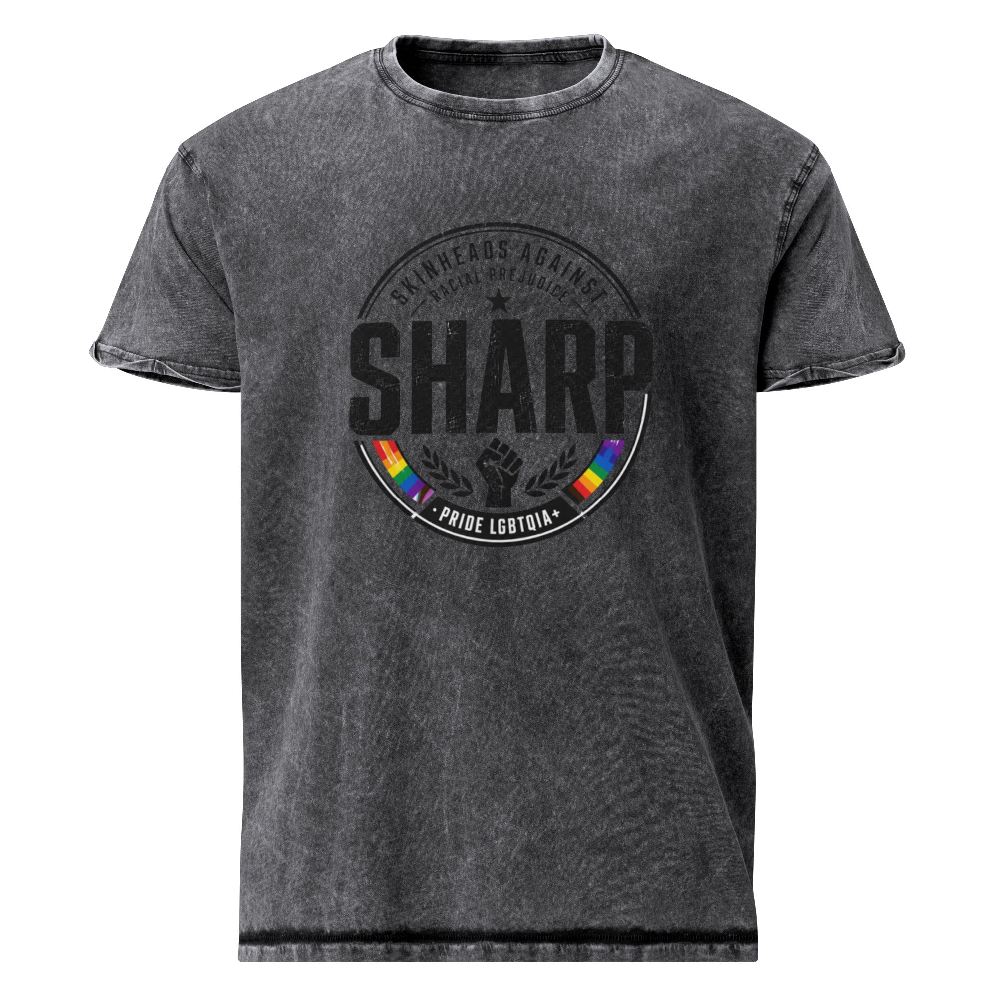 Denim-T-Shirt SHARP Pride Statement – Rückseite – 161.sharp