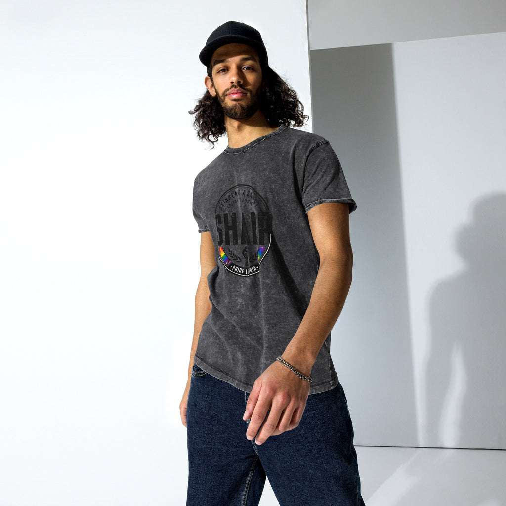 Denim-T-Shirt SHARP Pride Statement – Farbe – 161.sharp